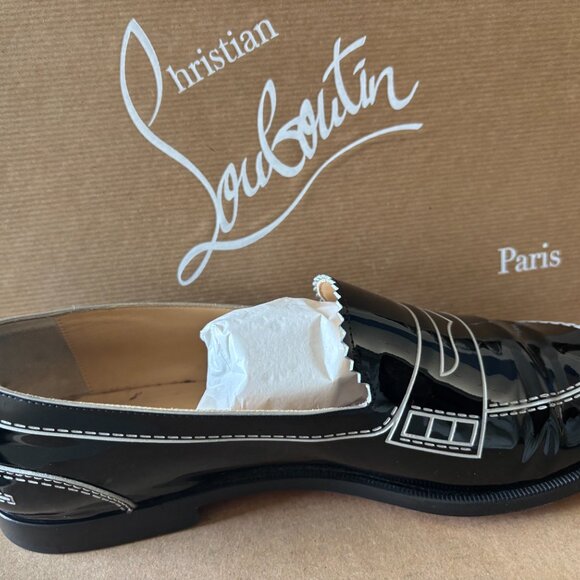 Christian Louboutin Mocalaureat loafers black patent 39.5 - Picture 6 of 9
